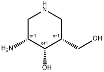 3-Piperidinemethanol, 5-amino-4-hydroxy-, (3R,4S,5R)-rel- (9CI) 结构式