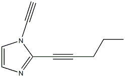 1H-Imidazole,1-ethynyl-2-(1-pentynyl)-(9CI) 结构式