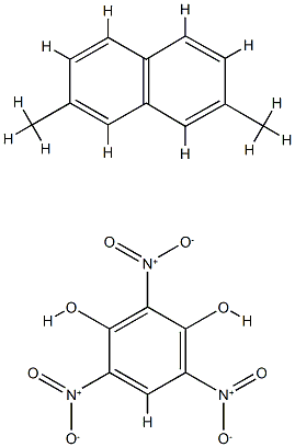 2,7-dimethylnaphthalene, 2,4,6-trinitrobenzene-1,3-diol 结构式