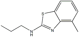 2-Benzothiazolamine,4-methyl-N-propyl-(9CI) 结构式