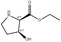 D-Proline, 3-hydroxy-, ethyl ester, (3S)-rel- (9CI) 结构式