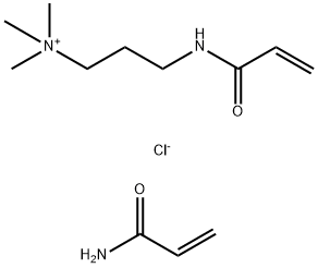 N,N,N-三甲基-3-[(1-氧代-2-丙烯基)氨基]-丙基氯化铵与丙烯酰胺的聚合物 结构式