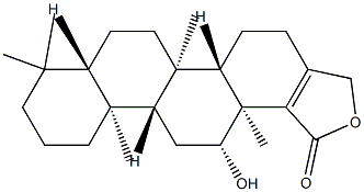 12β-Hydroxy-17-hydroxymethyl-4,4,8-trimethyl-D-homo-5α-androst-17-ene-17a-carboxylic acid 17a,17-lactone 结构式