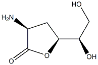 D-arabino-Hexonic acid, 2-amino-2,3-dideoxy-, gamma-lactone (9CI) 结构式