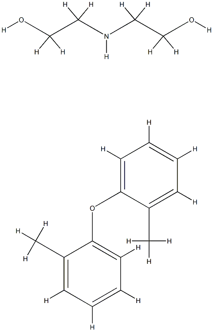 Ethanol, 2,2'-iminobis-, compds. with sulfonated 1,1'-oxybis[methylbenzene] 结构式