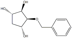 1,2,4-Cyclopentanetriol, 3-(phenylmethoxy)-, (1R,2S,3R,4S)-rel- (9CI) 结构式