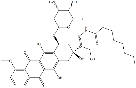 adriamycin octanoylhydrazone 结构式