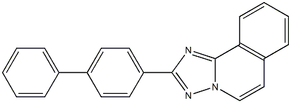 2-(1,1'-biphenyl-4-yl)-1,2,4-triazole(5,1-a)isoquinoline 结构式
