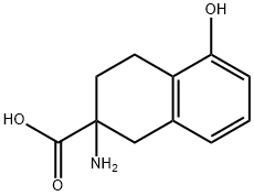 2-Naphthalenecarboxylicacid,2-amino-1,2,3,4-tetrahydro-5-hydroxy-(9CI) 结构式