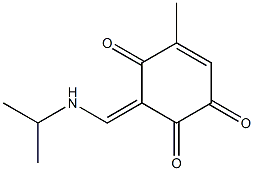 5-Cyclohexene-1,2,4-trione,5-methyl-3-[[(1-methylethyl)amino]methylene]-(9CI) 结构式