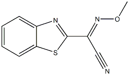 2-Benzothiazoleacetonitrile,alpha-(methoxyimino)-(9CI) 结构式