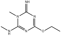 1,3,5-Triazin-2-amine,4-ethoxy-1,6-dihydro-6-imino-N,1-dimethyl-(9CI) 结构式