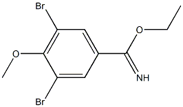 ethyl 3,5-dibromo-4-methoxybenzimidate 结构式