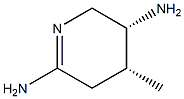 2,5-Pyridinediamine,3,4,5,6-tetrahydro-4-methyl-,(4R,5R)-rel-(9CI) 结构式