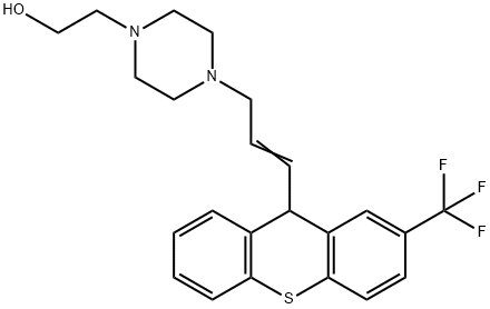 氟哌噻吨 结构式