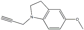 1H-Indole,2,3-dihydro-5-methoxy-1-(2-propynyl)-(9CI) 结构式