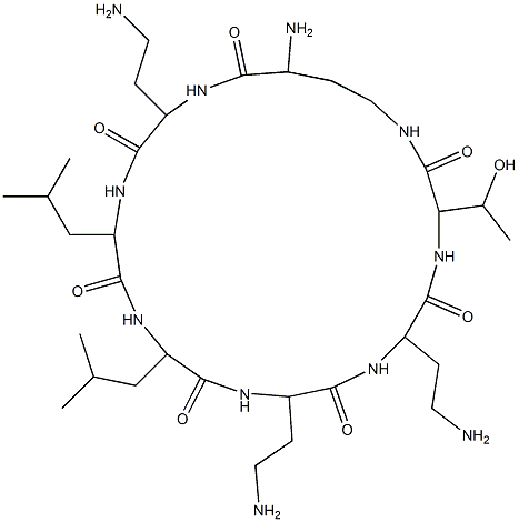 colistin heptapeptide 结构式