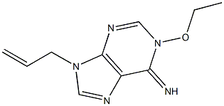 6H-Purin-6-imine,1-ethoxy-1,9-dihydro-9-(2-propenyl)-(9CI) 结构式