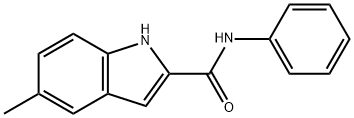 1H-Indole-2-carboxamide,5-methyl-N-phenyl-(9CI) 结构式