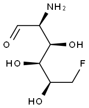 2-amino-2,6-dideoxy-6-fluoromannopyranose 结构式