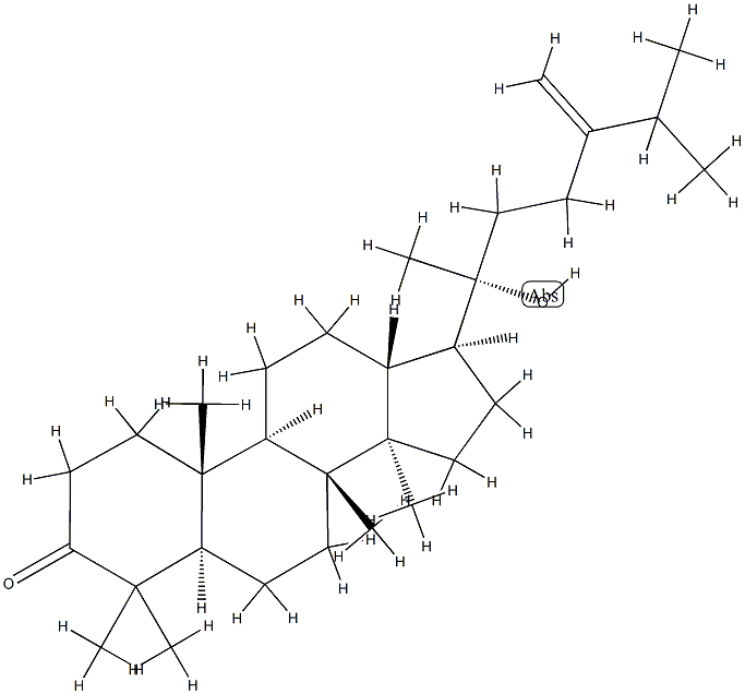 (20R)-20-Hydroxy-24-methylene-5α-dammaran-3-one 结构式