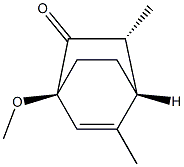 Bicyclo[2.2.2]oct-5-en-2-one, 1-methoxy-3,5-dimethyl-, (1R,3S,4S)-rel- (9CI) 结构式