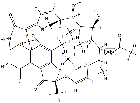 16,17-Didehydrorifamycin G 结构式