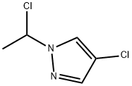 1H-Pyrazole,4-chloro-1-(1-chloroethyl)-(9CI) 结构式