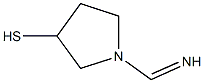 3-Pyrrolidinethiol,1-(iminomethyl)-(9CI) 结构式