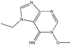 6H-Purin-6-imine,7-ethyl-1,7-dihydro-1-methoxy-(9CI) 结构式