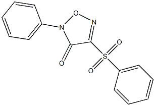 4-phenyl-3-phenylsulfonylfuroxan 结构式