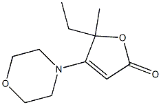 2(5H)-Furanone,5-ethyl-5-methyl-4-(4-morpholinyl)-(9CI) 结构式