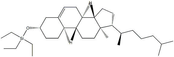 3β-(Triethylsiloxy)cholest-5-ene 结构式