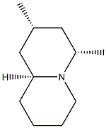 2H-Quinolizine,octahydro-2,4-dimethyl-,(2R,4S,9aS)-rel-(+)-(9CI) 结构式