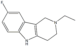 1H-Pyrido[4,3-b]indole,2-ethyl-8-fluoro-2,3,4,5-tetrahydro-(9CI) 结构式