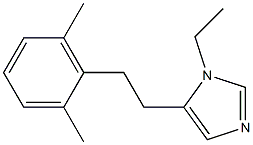 1H-Imidazole,5-[2-(2,6-dimethylphenyl)ethyl]-1-ethyl-(9CI) 结构式