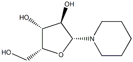 Piperidine, 1-ba-D-xylofuranosyl- (9CI) 结构式