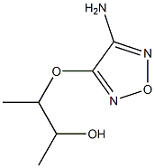 2-Butanol,3-[(4-amino-1,2,5-oxadiazol-3-yl)oxy]-(9CI) 结构式