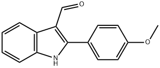 2-(4-Methoxyphenyl)-1H-indole-3-carbaldehyde 结构式
