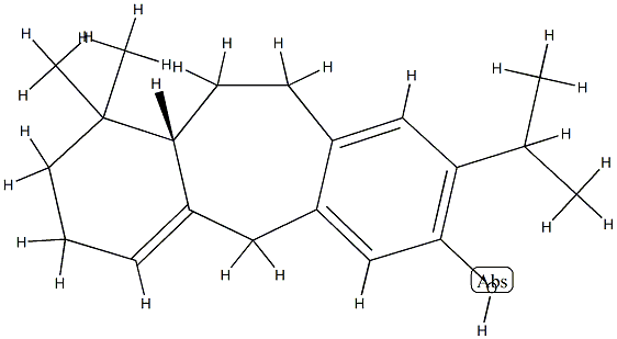 [11aS,(-)]-2,3,5,10,11,11aα-Hexahydro-1,1-dimethyl-8-(1-methylethyl)-1H-dibenzo[a,d]cyclohepten-7-ol 结构式