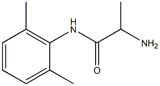 rac-(R*)-2-Amino-N-(2,6-dimethylphenyl)propanamide 结构式