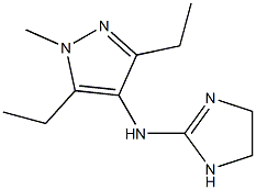 1H-Pyrazol-4-amine,N-(4,5-dihydro-1H-imidazol-2-yl)-3,5-diethyl-1-methyl-(9CI) 结构式