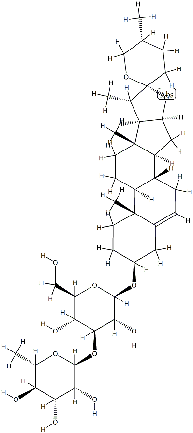 重楼皂苷 C 结构式