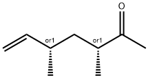 6-Hepten-2-one, 3,5-dimethyl-, (3R,5S)-rel- (9CI) 结构式