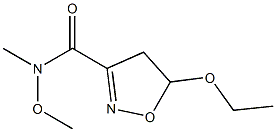 3-Isoxazolecarboxamide,5-ethoxy-4,5-dihydro-N-methoxy-N-methyl-(9CI) 结构式