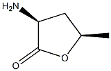 (3S)-3β-Amino-5β-methyltetrahydrofuran-2-one 结构式