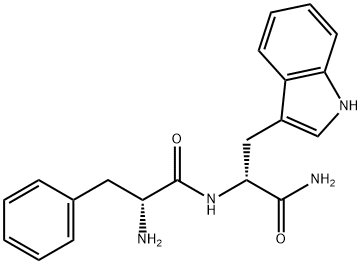 N(sup alpha)-D-Phenylalanyl-D-tryptophanamide 结构式