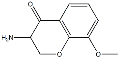 4H-1-Benzopyran-4-one,3-amino-2,3-dihydro-8-methoxy-(9CI) 结构式