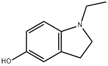 1H-Indol-5-ol,1-ethyl-2,3-dihydro-(9CI) 结构式