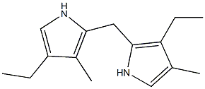 1H-Pyrrole,3-ethyl-2-[(4-ethyl-3-methyl-1H-pyrrol-2-yl)methyl]-4-methyl-(9CI) 结构式